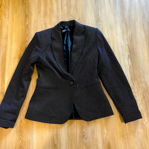 Zara Navy Women’s Blazer - Picture 1 of 3